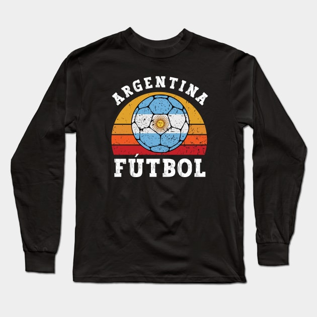 Argentina Futbol Long Sleeve T-Shirt by footballomatic